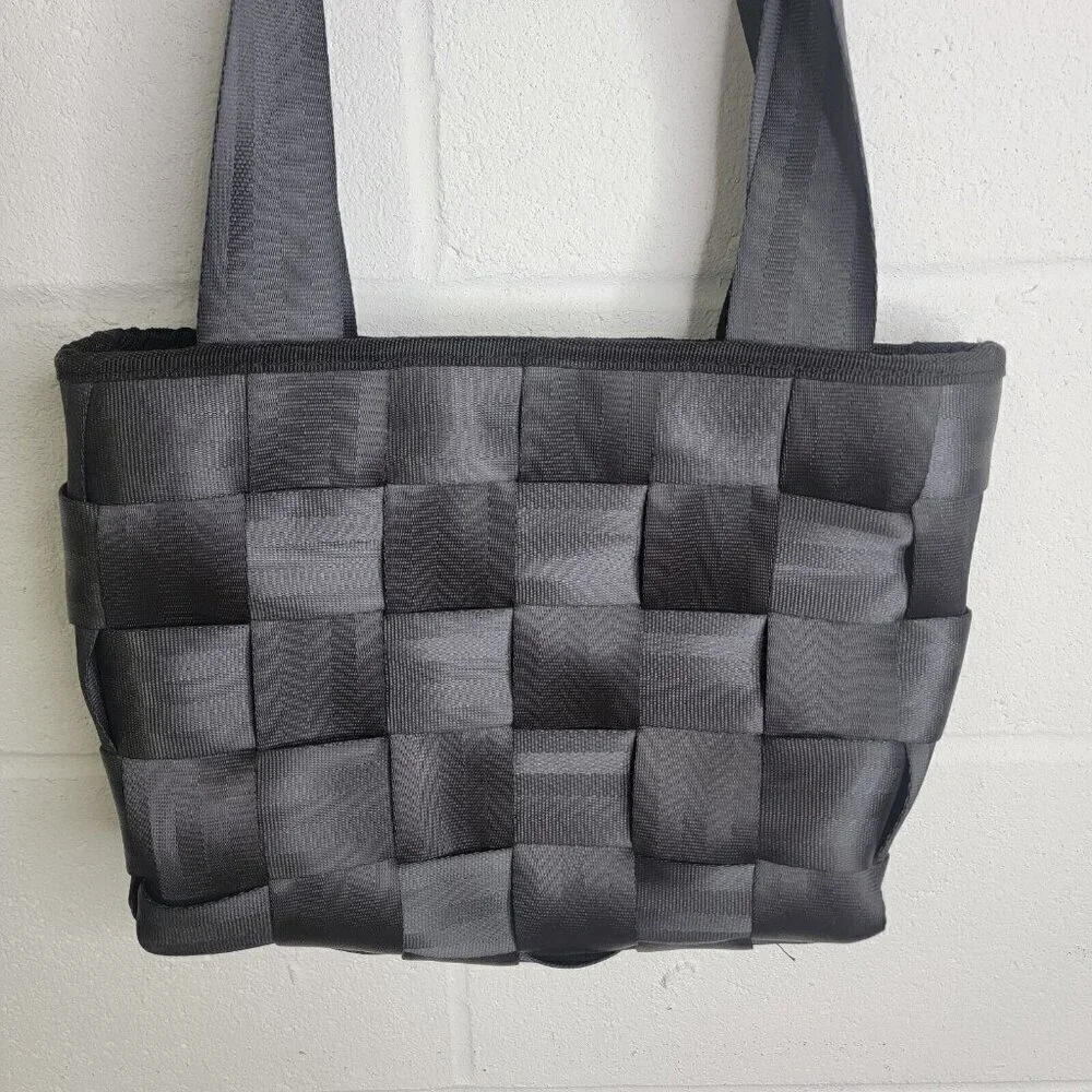 Black SEATBELT BAG Tote Style Handbag Purse Satchel Classic Y2K 90s Punk Concert